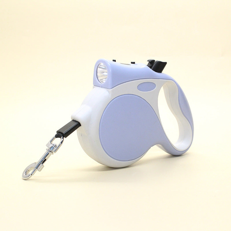 Retractable Pet Leash With Light Rope Walking Lead
