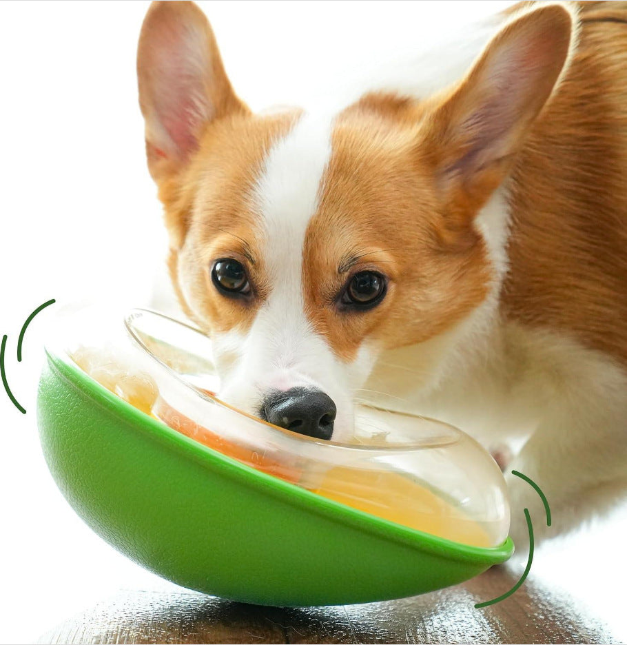 Anti-Tumble Avocado Shape Pet Feeding Bowl