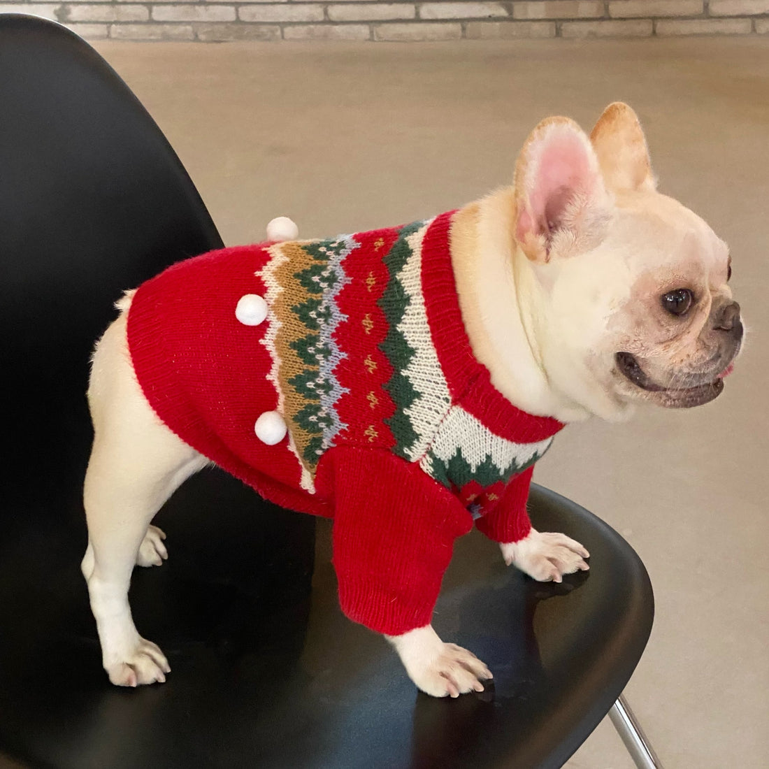 Pet Christmas Sweater Festive Holiday Knitwear Warm Winter Clothing