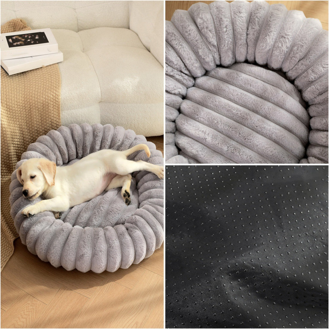 High Weight Round Plush Warm Winter Pet Bed