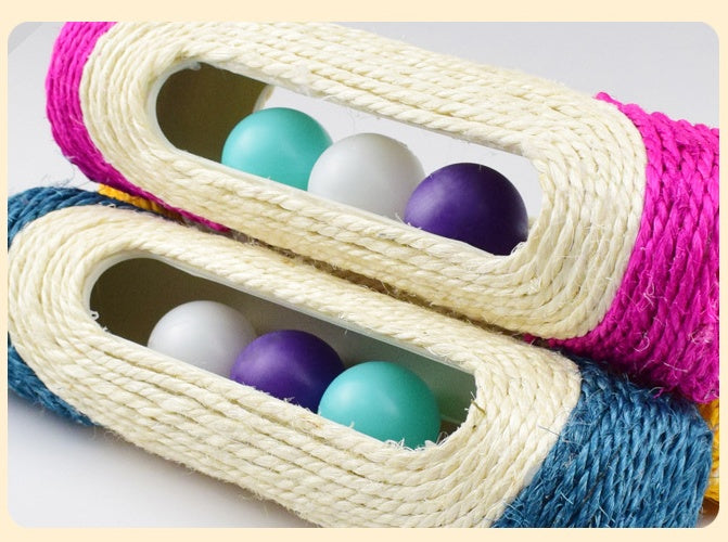 Long Sisal Drum Interactive Scratching Pet Toy