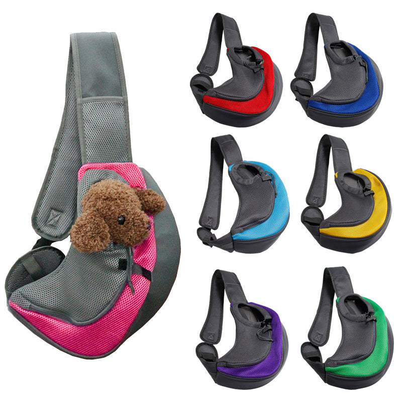 Outdoor Mesh Pet Carrier Shoulder Bag For Travel Comfort