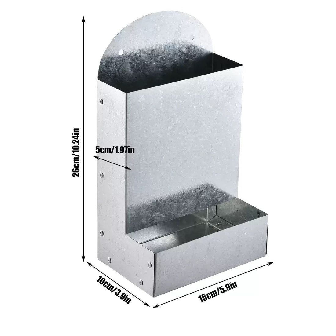 Metal Poultry Feeding Trough Bird Small Animal Feeder