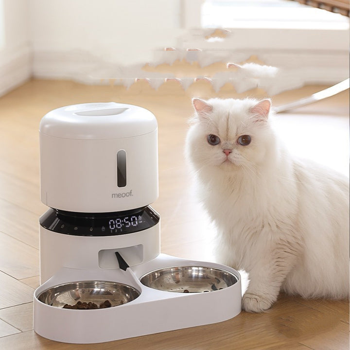 Capsule Automatic Pet Feeder Double Bowl System