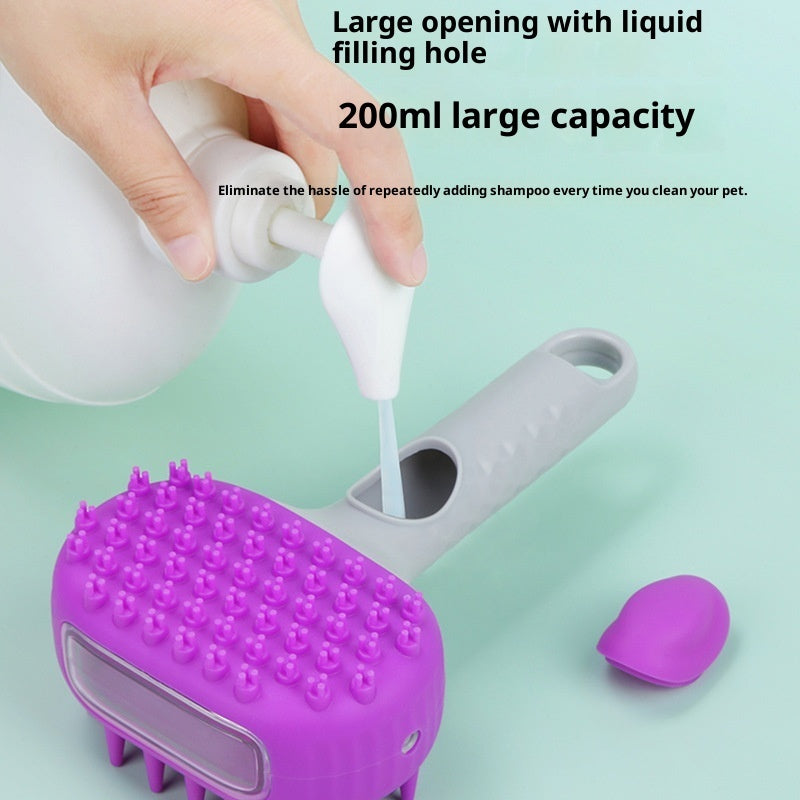 Pet Bath Brush For Hair Cleaning And Grooming Shower Use