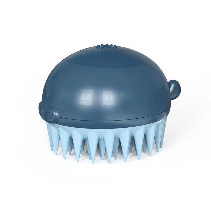 Refillable Pet Bath Brush Puffer Body Grooming Tool