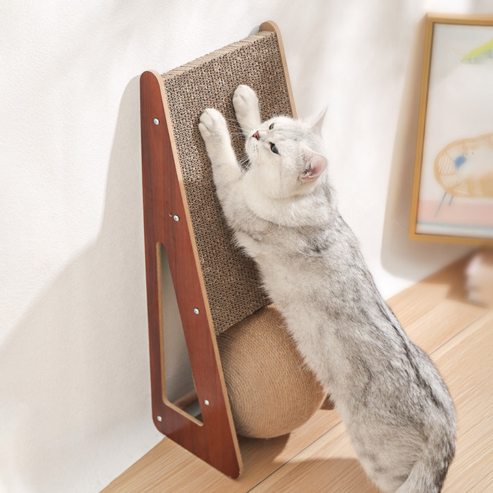 Corrugated Paper Pet Scratching Board Interactive Play Toy