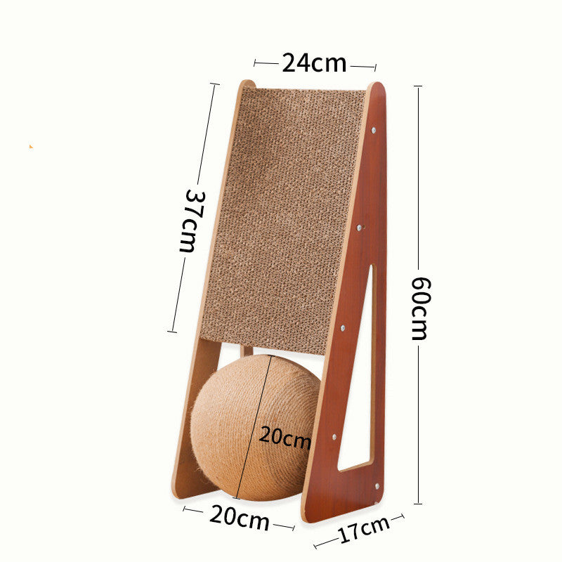 Corrugated Paper Pet Scratching Board Interactive Play Toy