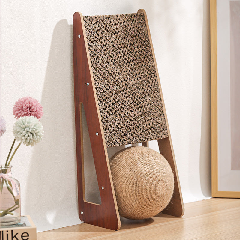 Corrugated Paper Pet Scratching Board Interactive Play Toy