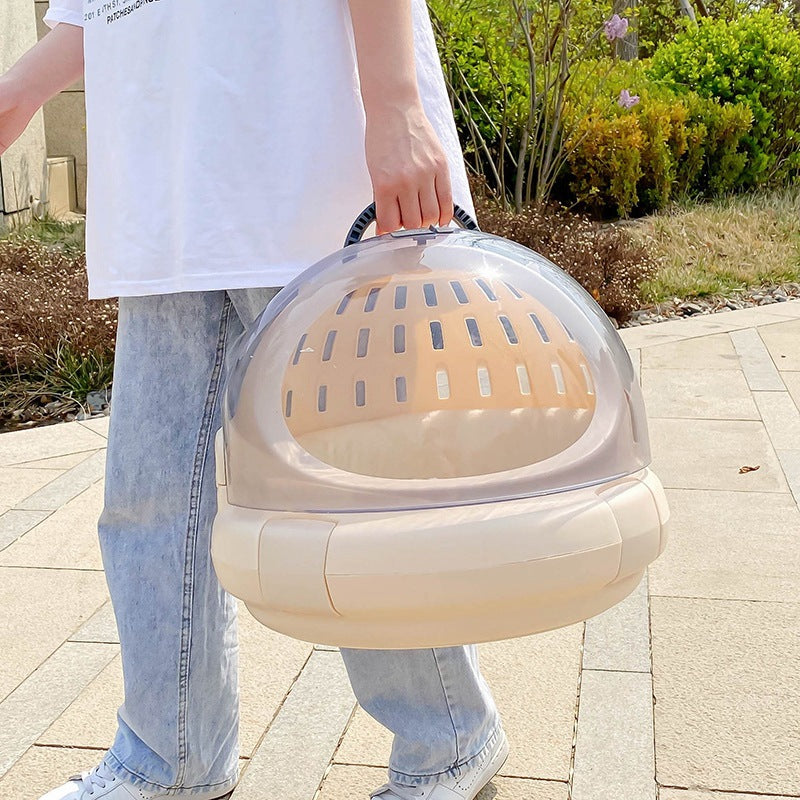 Panoramic Space Capsule Pet Carrier With Comfortable Cushion