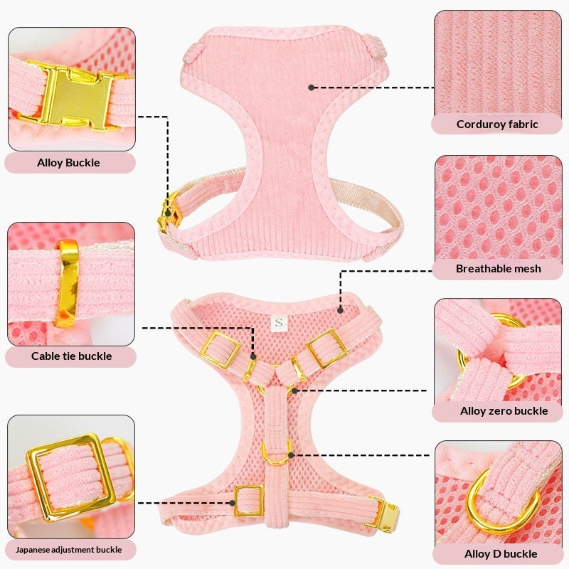 Outdoor Pet Harness With Leash For Secure Walking