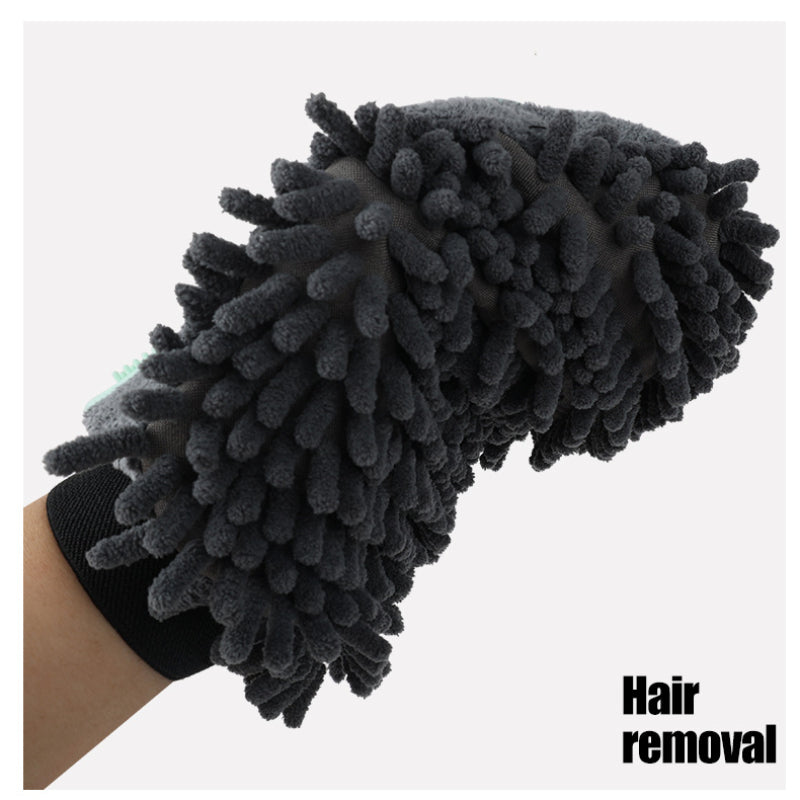 2-in-1 Pet Bathing Grooming Glove Brush For Cleaning And Massage