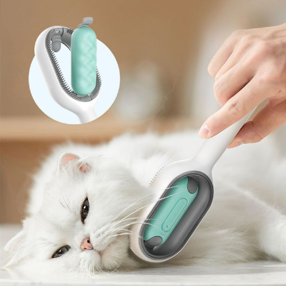 Pet Grooming Dematting Brush For Hair Removal And Cleaning Tool