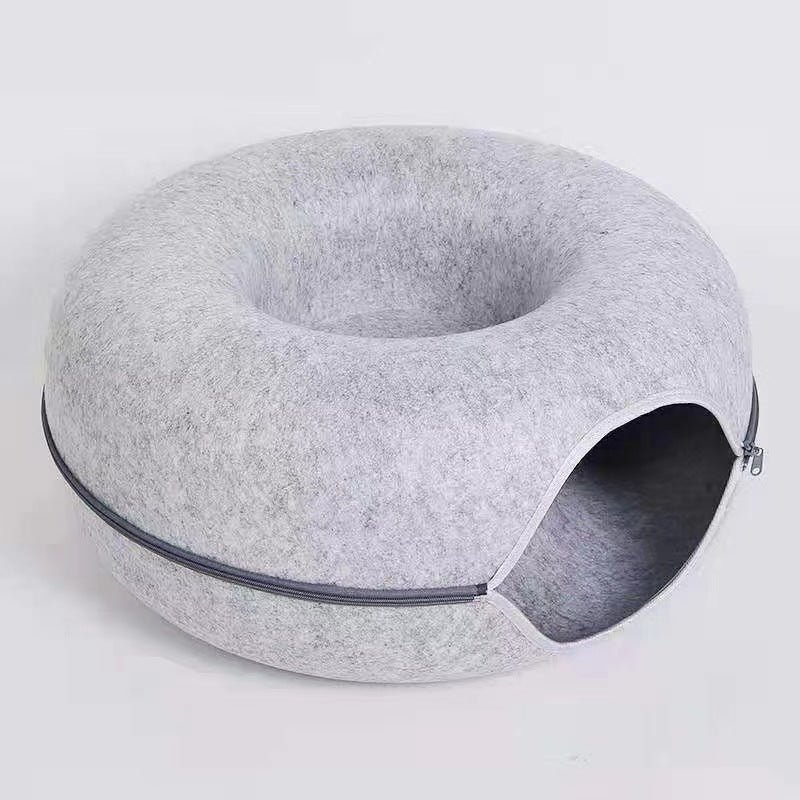 Comfortable Round Tunnel Style Pet Bed