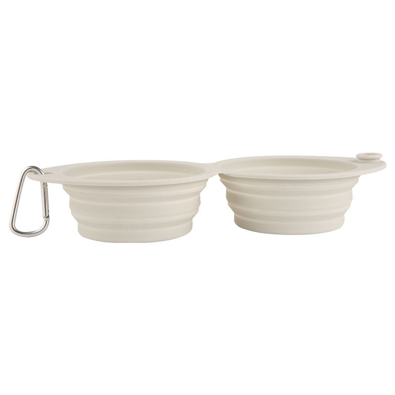 Foldable Silicone Portable Outdoor Pet Feeding Bowl