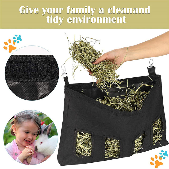 Hanging Small Pet Hay Feeder Storage Bag