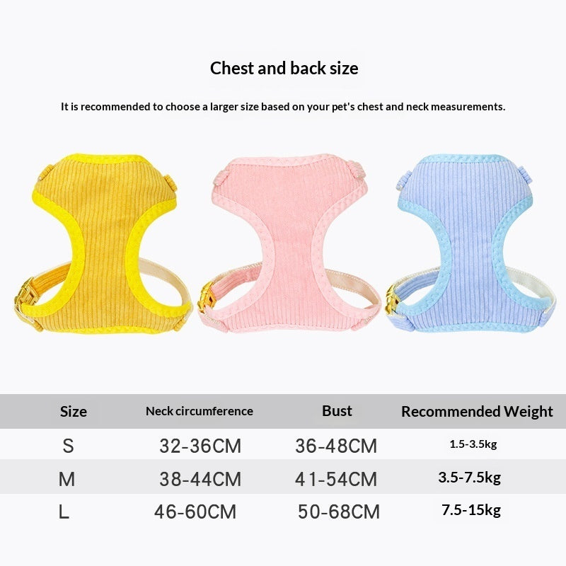 Outdoor Pet Harness With Leash For Secure Walking
